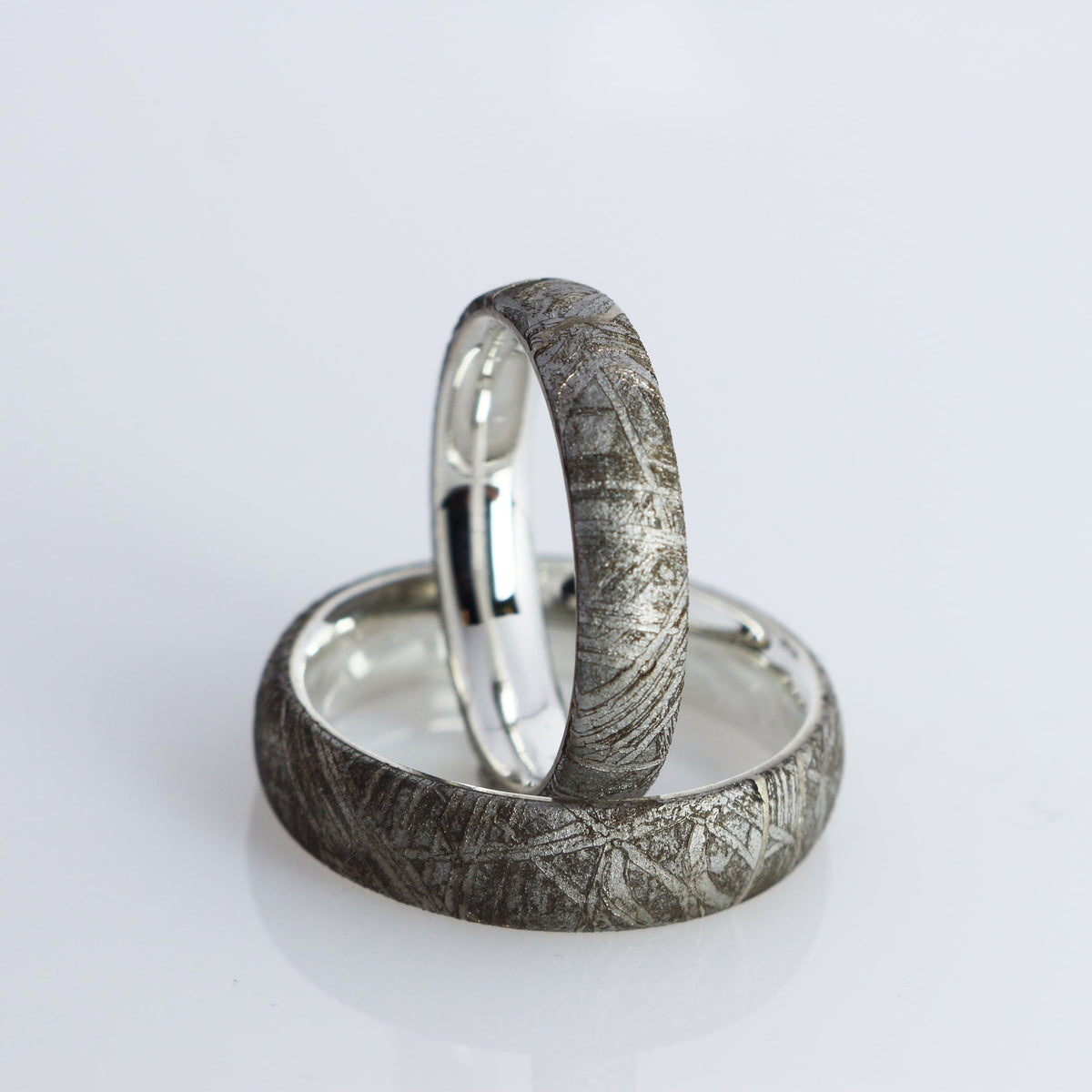 Meteor Na Ringe Meteoriten-Partnerringe – Zwei Ringe, ein Universum– Meteoriten Ringe